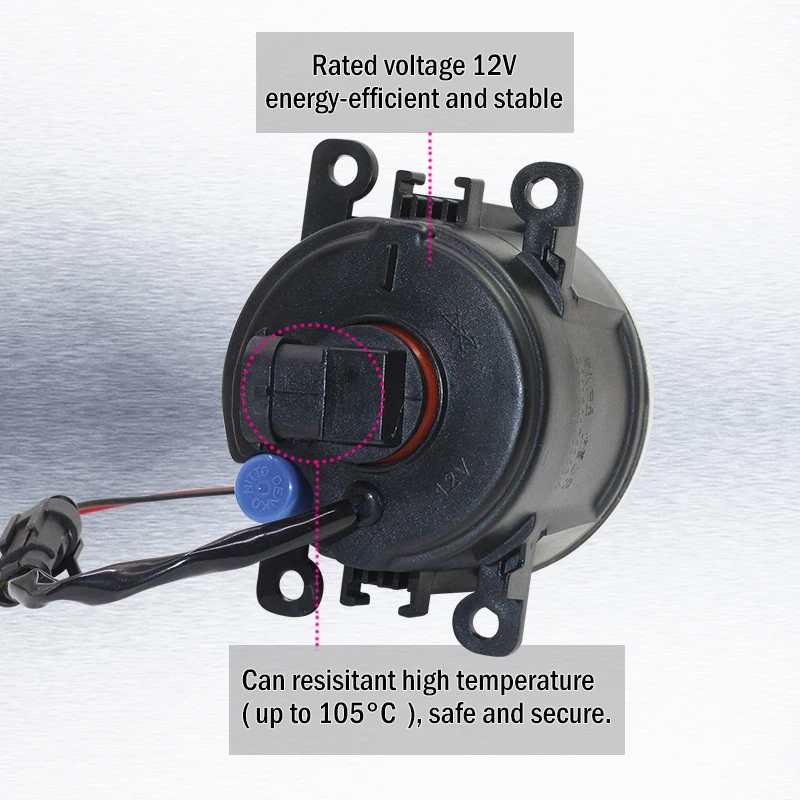 Billig Cawanerl Für Ford Focus MK2 MK3 2004 2015 Auto Led lampe 4000LM Nebelscheinwerfer + Engel Tags tagfahrlicht DRL 12V 2 Stück