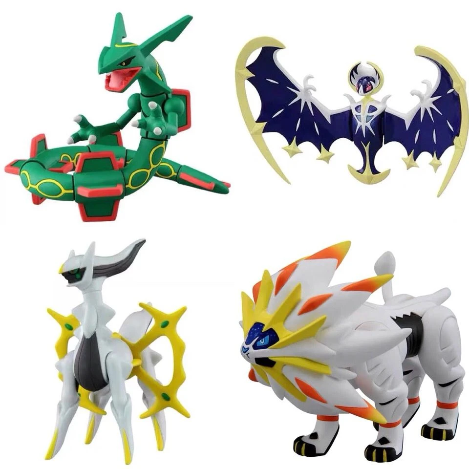 Pokemon Figure Doll Arceus Solgaleo Lunala Rayquaza Collection Pikachu Cartoon Pokémon Series Anime Model Toys Kid Birthday Gift mcfarlanetoys