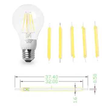 

COB Super Bright Candle Light Source Filament Bulb Lighting LED 5Pcs/Set LED Lighting