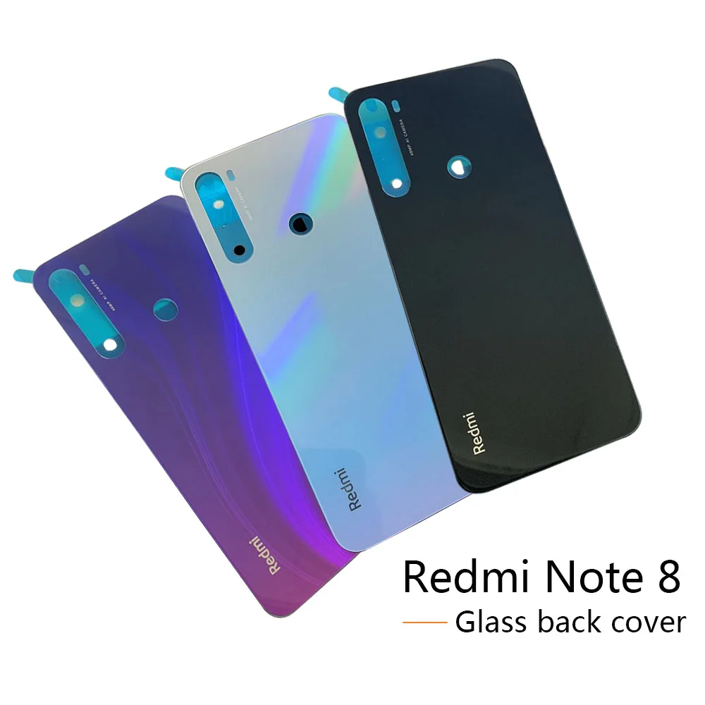 Новинка для Xiaomi Redmi note 8 крышка батареи Задняя стеклянная панель Задняя крышка корпуса чехол для Redmi note 8 pro Задняя крышка батареи дверь