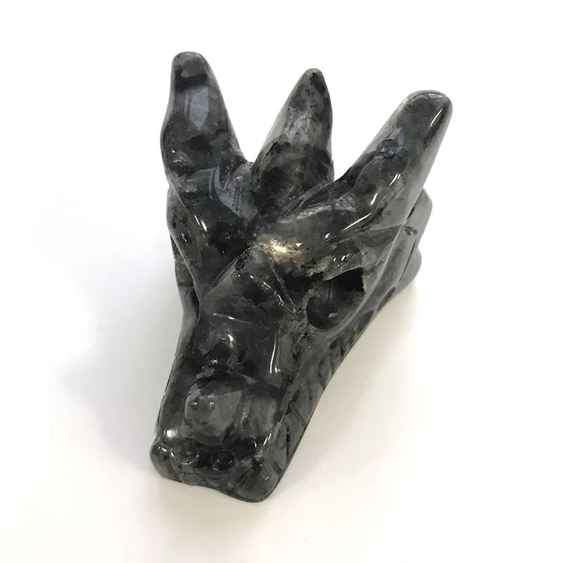 Розовый кварц Череп натуральный кристалл голова дракона Лабрадорит Wicca камень аметист Статуэтка для украшения XYW