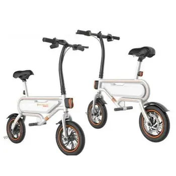 Bicicleta eléctrica Plegable rodillo Pro Runner 6 E-Bicicleta 350 W Movilidad Urbana Arranque electrónico de Blanco y Naranja