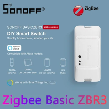 

SONOFF Zigbee BASICZBR3 DIY Smart Switch Module Wireless Switches Vocie Control Via Alexa SmartThings Hub Support IOS/Android