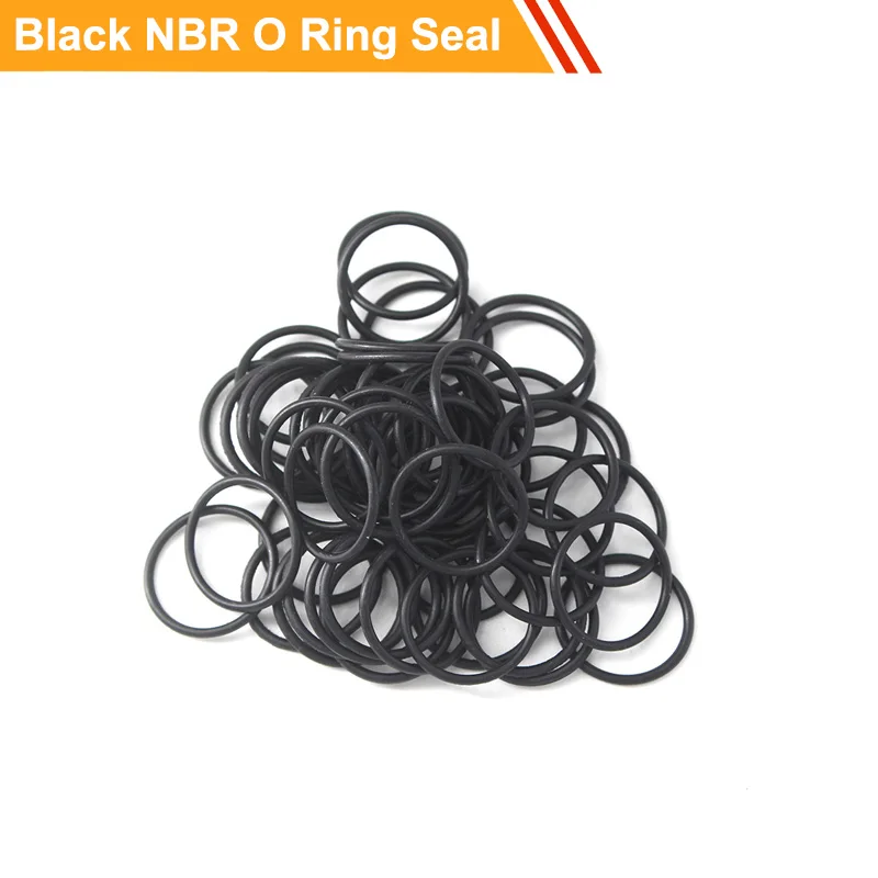 

100pcs 3.1mm CS Black Rubber O Ring Seal Oil Resistance O Sealing Ring 24/25/26/30/32/35/38mm OD NBR O Type Ring Gasket