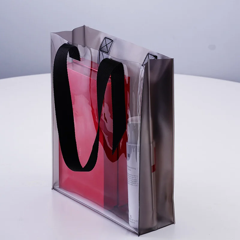 35 Length X 30 Height X 10 Depth Cm Clear Tote Plastic Pvc Vinyl Bag  Available For Custom - Shopping Bags - AliExpress