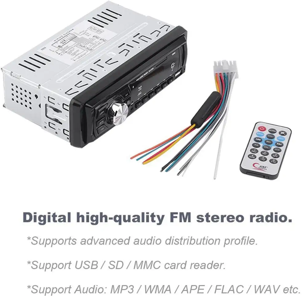 Автомагнитола Автомобильный MP3-плеер Hands-Free автомобильный fm-радио Mp3 с Usb/Aux интерфейсом Автомобильный MP3-плеер автозапчасти
