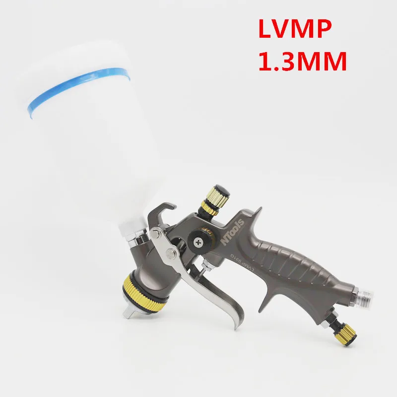 1.3mm nozzle LVMP пистолет-распылитель 1,3 мм гравитационного типа краскопульт 600 мл распылитель краски Краскораспылитель Профессиональный пистолет - Цвет: 1.3mm nozzle