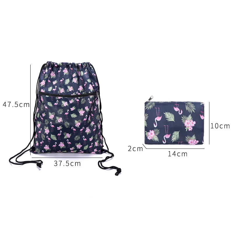 Mini Red Hearts Wallpaper Classic Portable Drawstring Backpack，14.2 × 15.7， For Gym，school