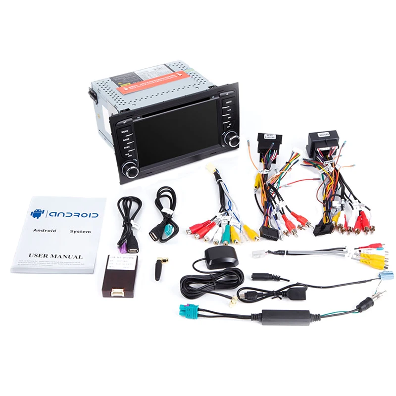 Автомобильный DVD плеер 2 DIN Авторадио Android 8,1 для A4/S4 B6 B7 RS4 8E 8H 8F B9 SEAT EXEO 2002 gps навигации головное устройство(2G+ 32G