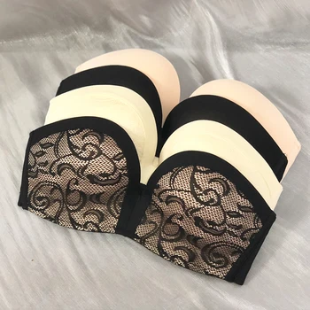 

fashion comfortable bikini sexy lace push up bra strapless wireless lingerie bras for women small boobs breathable bra
