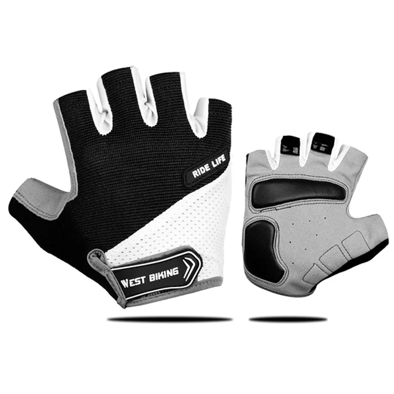 

Cycling Glove Half Finger Gel Pad Breathable Sweat Washable Outdoor Sports MTB Gloves Non-Slip a Pair Bicycle Gloves