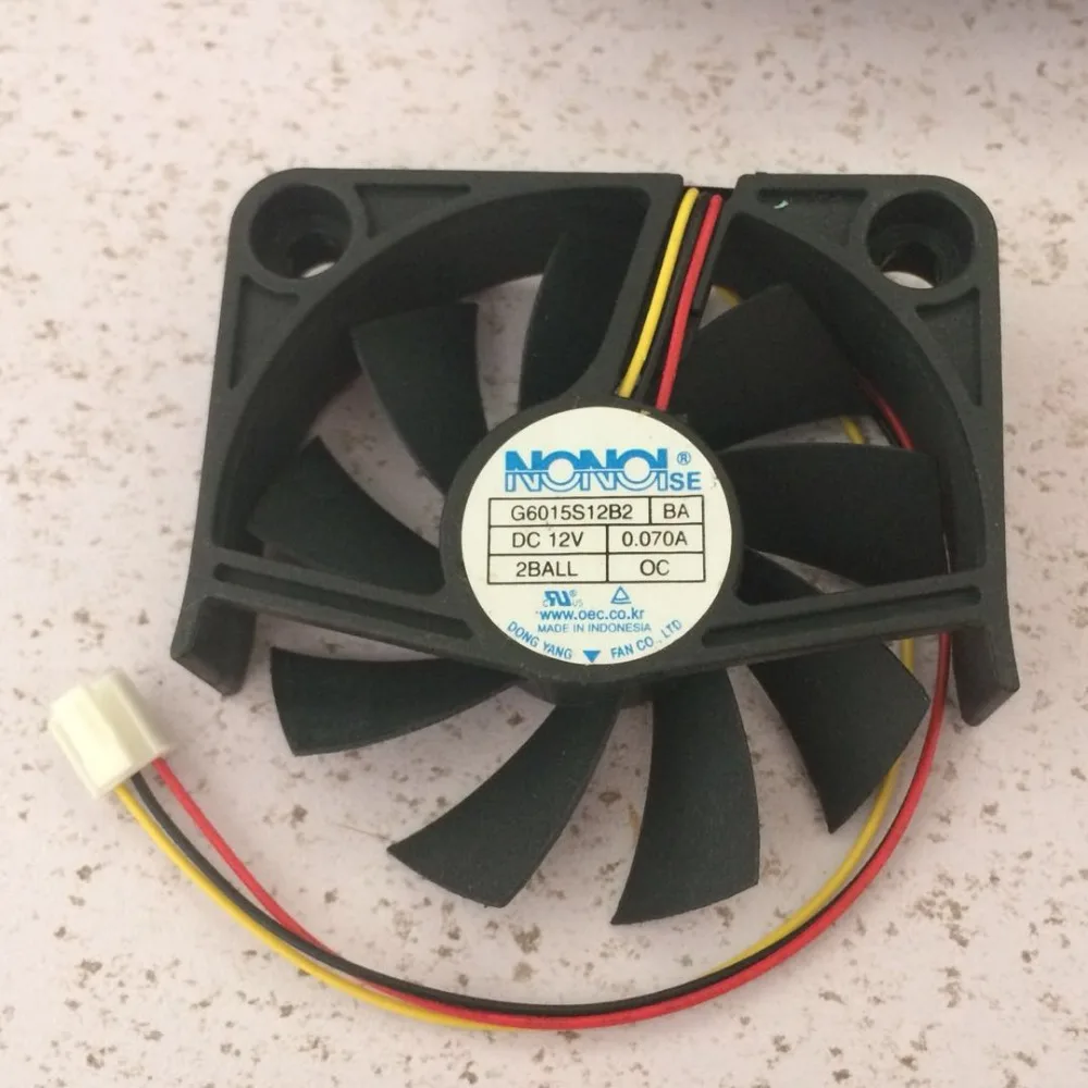 Оригинальный NONOISE G6015S12B2 AG 12V 0.070A трехлинейный DLP ТВ Вентилятор охлаждения |