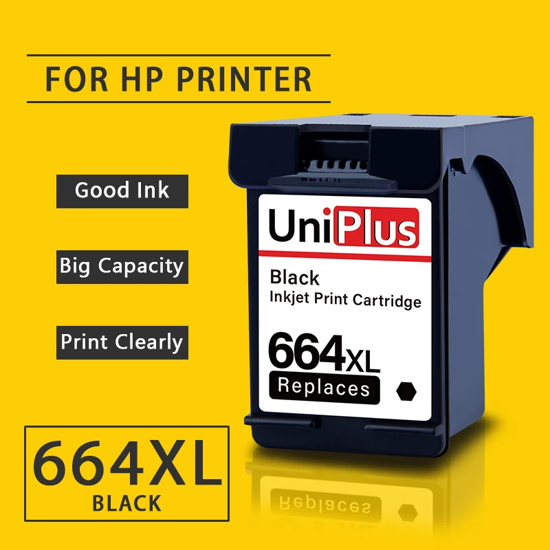 UniPlus черный картридж 664XL Замена для hp 664 XL Deskjet 2138 2675 2676 2677 2678 3635 3636 3638 3700 принтер |