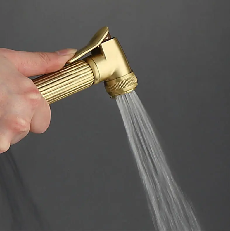 Nordic copper brass off-line Jinquan four gear women wash hot water and cold water lift shower