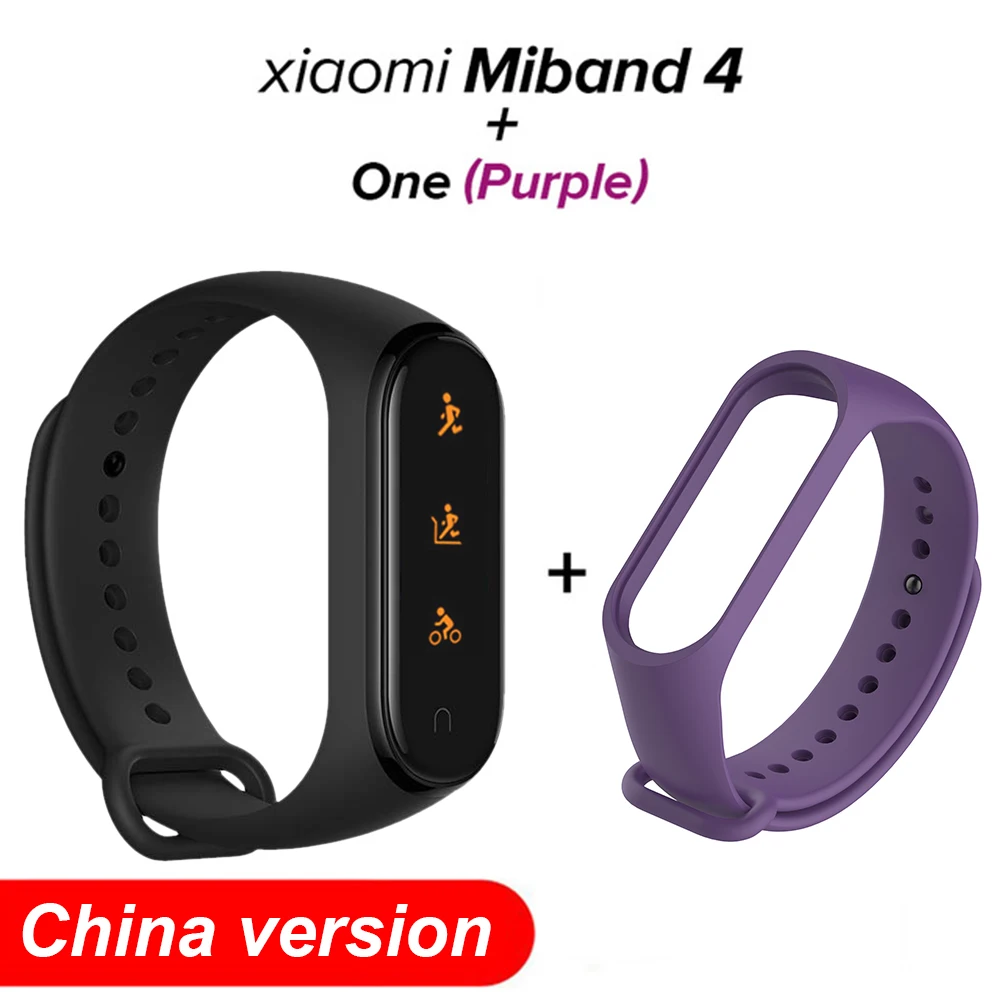 Xiaomi Mi Band 4 браслет для смарт-часов сердечного ритма фитнес 135 мАч цветной экран Bluetooth 5,0 Водонепроницаемый умный браслет