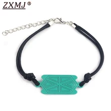 ZXMJ Божья коровка черепаха цепочка-браслет в виде веревки черепаха в виде ракушки струны Косплей Модные Зеленые Браслеты Кот Нуар для ювелирных изделий женский подарок