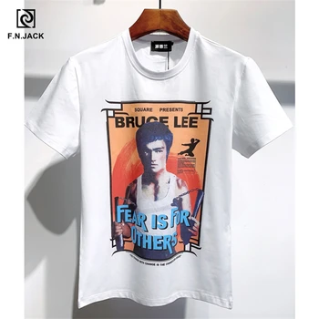 

Men t shirt Graphic tees men Mens workout shirts Streetwear Casual Tshirt men T-shirt Hip hop O-Neck Character Funny t shirts