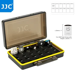 Caja organizadora de almacenamiento para Mini unidad Flash USB, soporte de esponja de protección para unidades flash USB A, interfaz USB C
