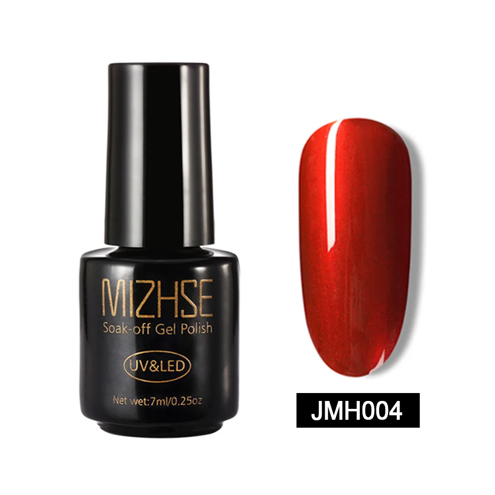 JMH004 MIZHSE титановый красный Гель-лак зеркальный металлический ярко-розовый красный зеркальный клей для ногтей Гель-лак УФ-гель лак для ногтей красный металл Титан - Цвет: JMH004