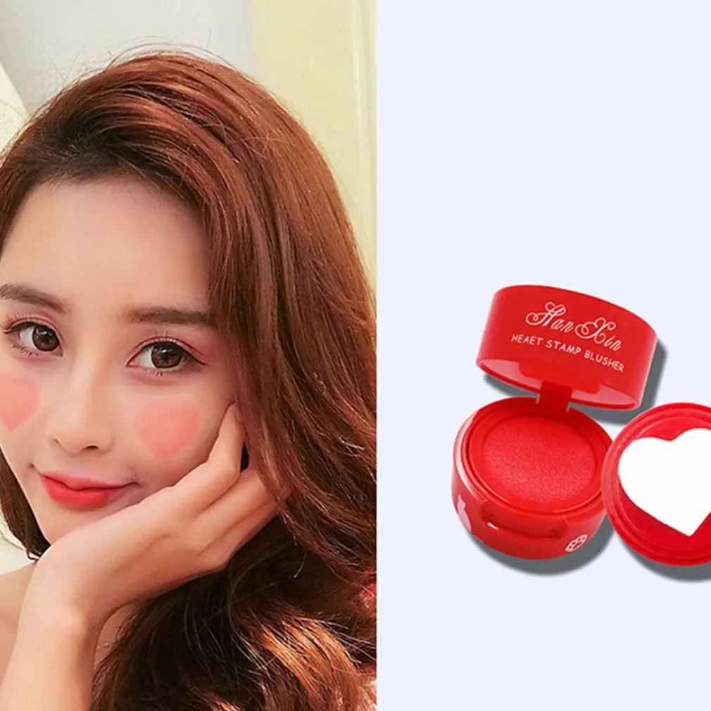 Makeup Han Xin Love Stamp Blush Female Student Girl Girl Net Red With The Same Cushion Blush Rouge
