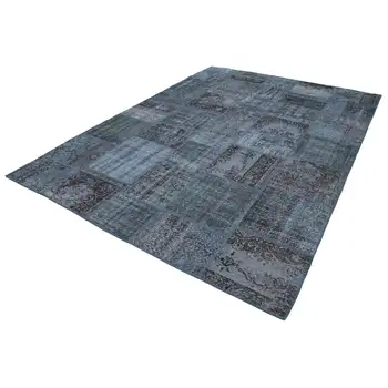 

250x354 Cm Grey Handmade Patchwork Rug-8x12 Ft