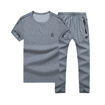 

New Men Sports Suit Autumn Plus Fat plus Size Sportswear Running Cotton Round Neck Sportswear Suit 8xl