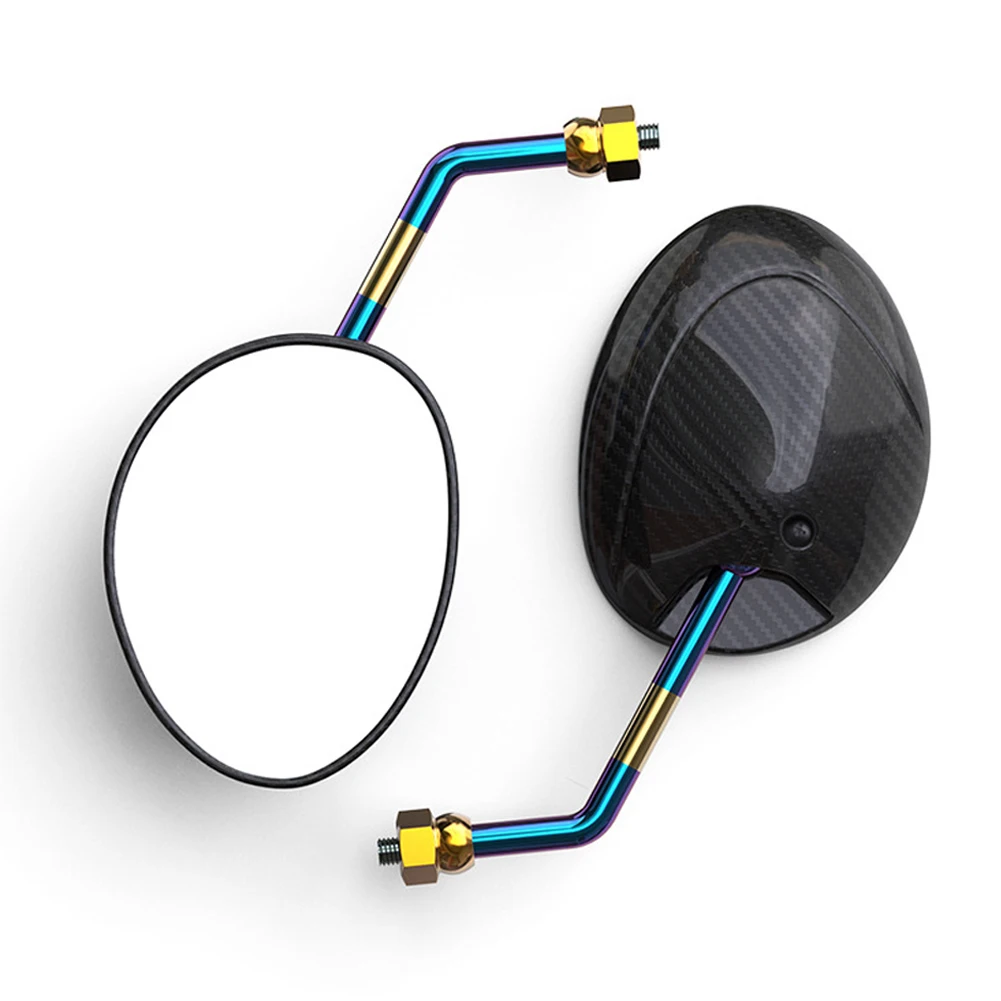 1 Pair Motorcycle Foldable Round Scooter Rear Mirror for Motocross Accessories Rearview Mirrors | Автомобили и мотоциклы