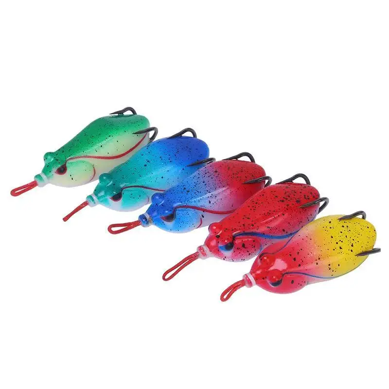 

25 colour 6cm/15g soft ray frog fishing lures ODM Snakehead artificial hooks wobblers bait carp fishing tackle Blood trough hook