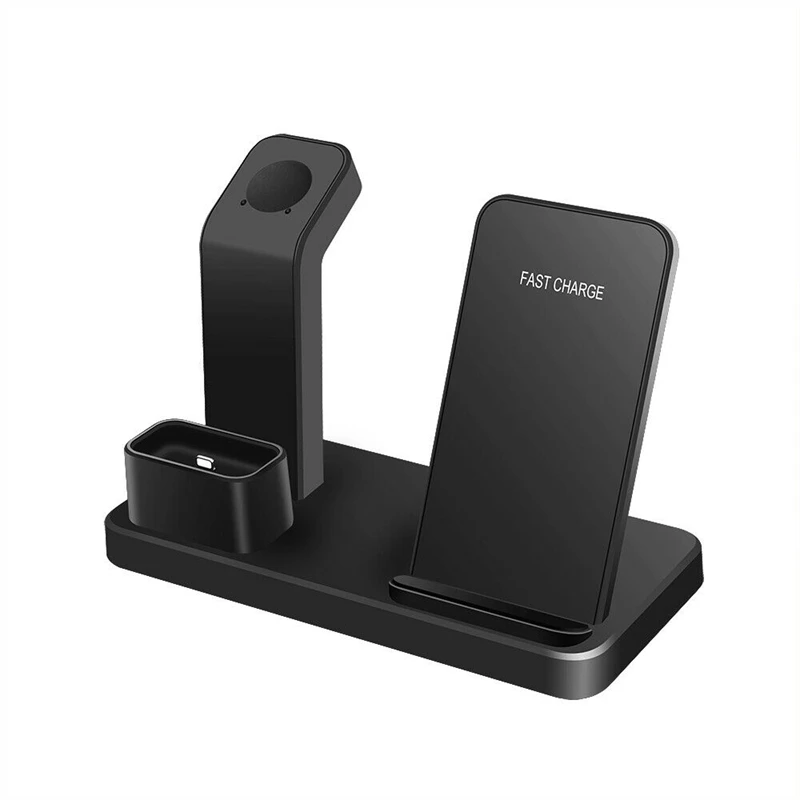 Wireless Charging 3 in 1 Charger Dock for Apple Watch AirPods for IPhone 11 X XS 10W Qi Fast Charger