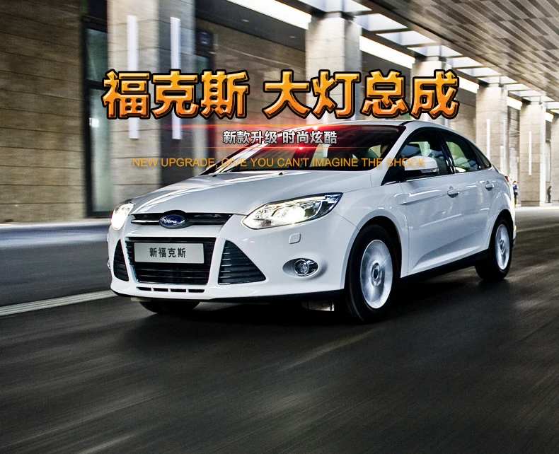 Автомобильный стильный головной светильник s для Ford Focus 2012- светодиодный головной светильник для фокусировки Головной фонарь светодиодный дневной ходовой светильник светодиодный DRL Bi-Xenon HID