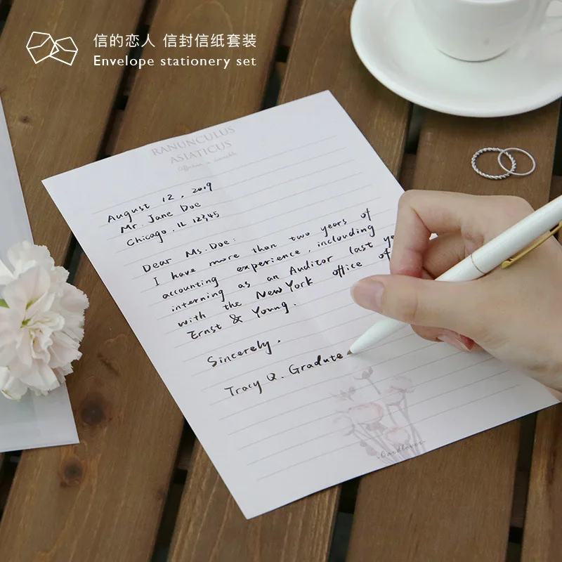  3pcs/set Creative Paper Letter with Envelope for Birthday Christmas Wedding Birthday Invitation Scr