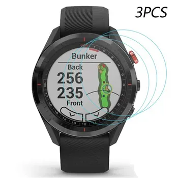 

3PCS Clear Film Tempered Glass Screen Protector for Garmin Approach S62 Smart Watch Band Strap Accessories Screen Protector