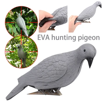 

Fake Bird Creative Realistic Grey EVA Outdoors Target Pest Decor Shooting Trap Garden Hunting Hunting Decoy