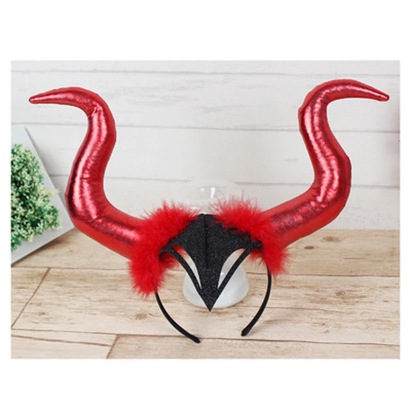 Maleficent Mistress of Evil головные уборы рога косплей реквизит для женщин девочек Хэллоуин Maleficent Demon ободок с рогом - Цвет: style4