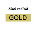 Black on gold