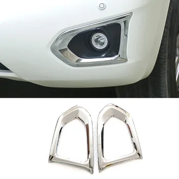 

Car Front Rear Fog Light Protector Cover Trim Sticker Frame Chrome Decor for Nissan Patrol Y62 2010-2019