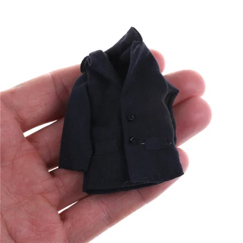 

Black Winter Clothing Coat Jacket For Accessories 1/12 Handmade Fashion Doll Clothes
