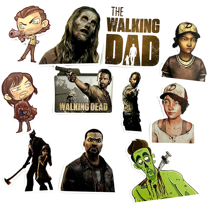 50 шт. наклейка серии Walking Dead для скейтборда мотоцикла гитары Декоративные Багажные игрушки для ноутбука