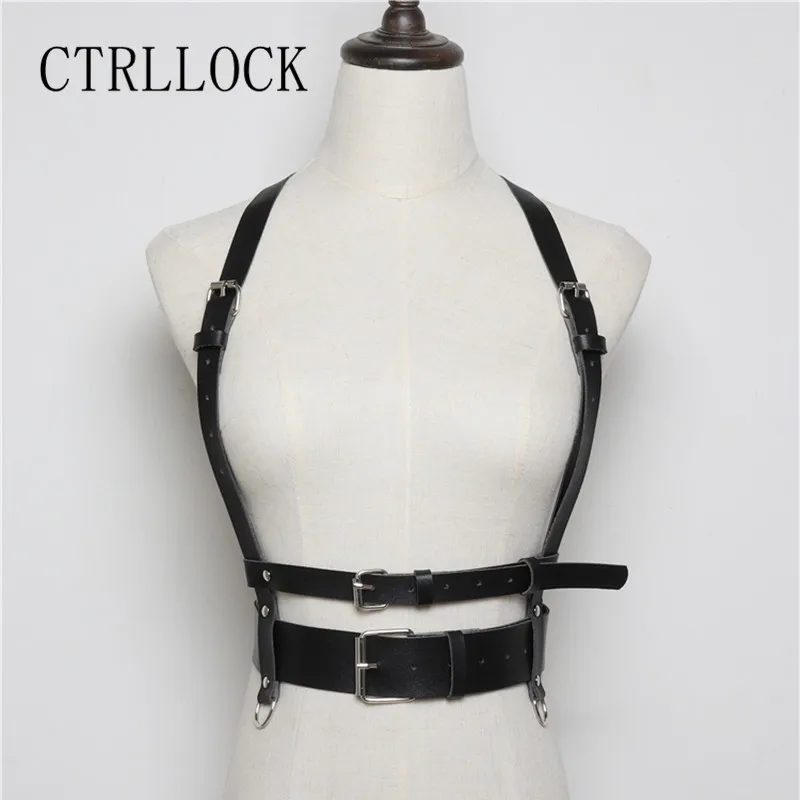 

CTRLLOCK Techwear Women Adjustable Waist Belt Punk Straps Buckles Accessory For Female Harajuku 2021