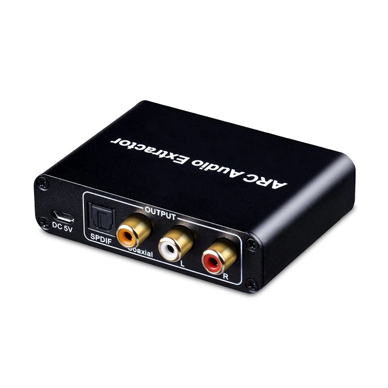 

Hot 3C-HDMI ARC Audio Adapter, HDMI Audio Extractor ARC to Optical TOSLINK SPDIF Coaxial + Analog 3.5mm L/R Stereo Audio Convert