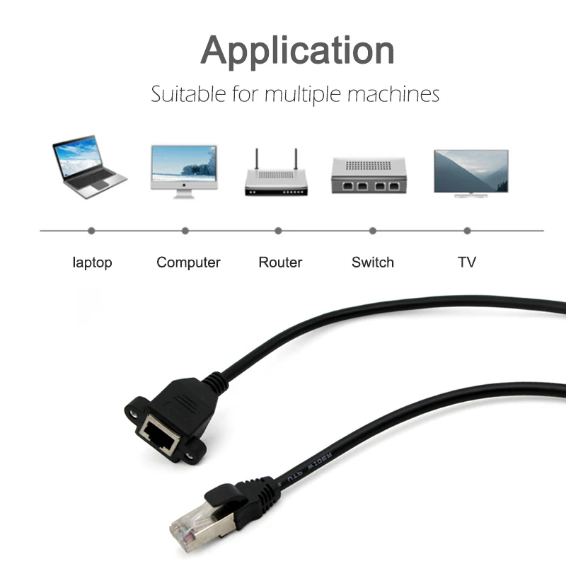 8Pin RJ45 кабели Ethernet Интернет удлинитель кабеля штекер гнездо для ноутбука ПК