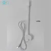 Plug Wired Flexible 3 Watts 3W Gooseneck Led Wall Light Sconce Lamp Lighting for Bedroom Reading Bathroom with Plug, black white 4