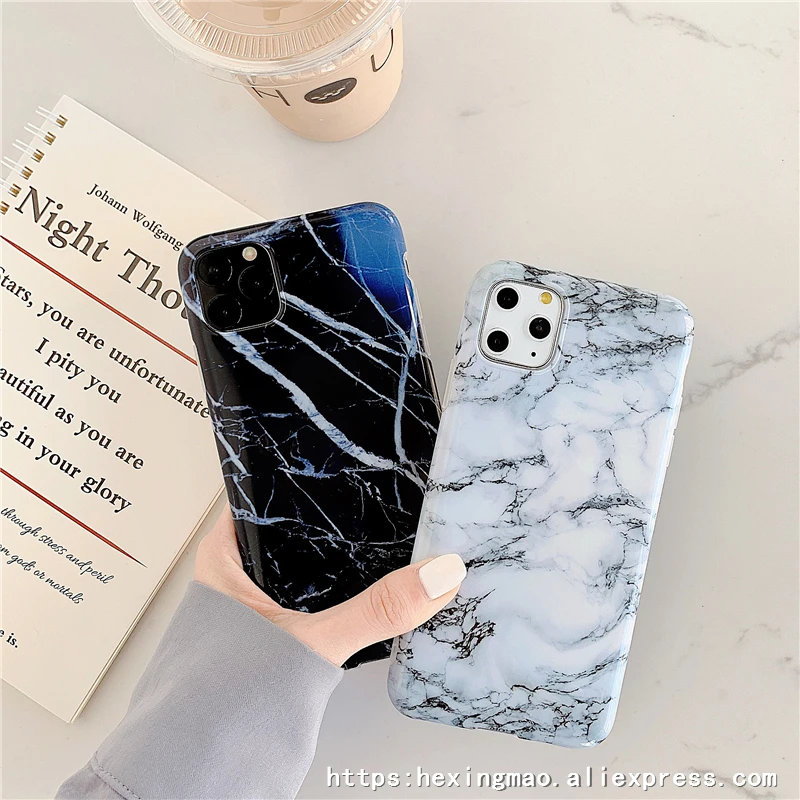 Синий мрамор с эффектом трещин чехол для телефона для iphone 11promax XR XAMAX чехол для iphone 6 7 8 плюс Забавный геометрический комбинированный узор чехол s кольцо