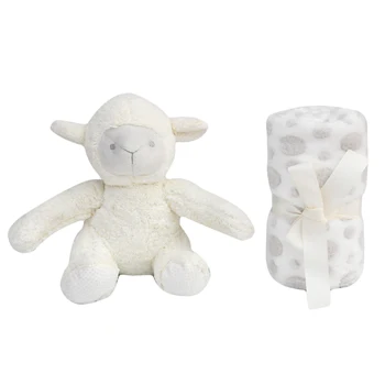

2 Piece Plush 30 X 30 Baby Security Sleep Blanket 7 Style Stuffed Animal Set Pink Bunny Newborn Baby Gift