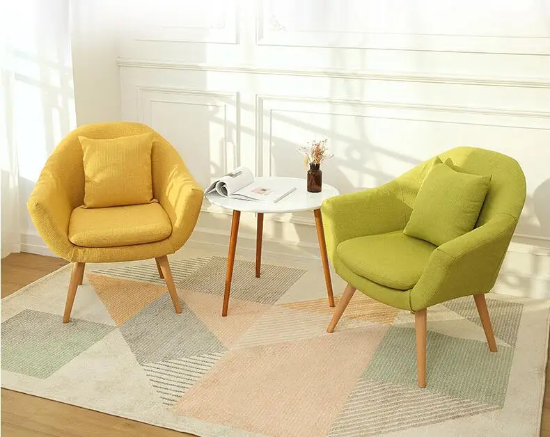 Элегантный стул из мягкой ткани для клуба с деревянными ножками и акцентом для дома, отеля, мебели, современного кресла