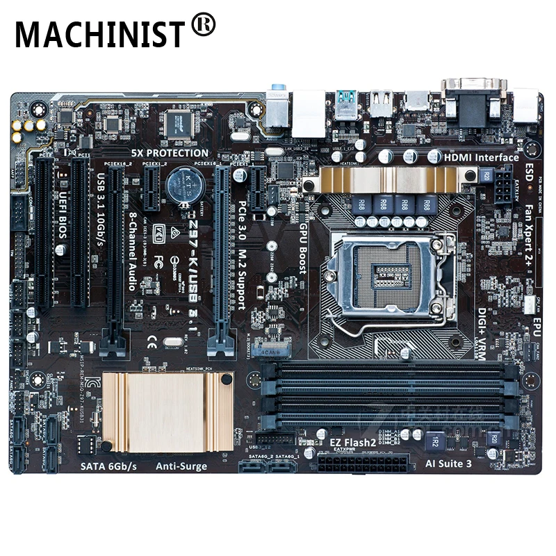 

For ASUS Z97-K/USB3.1 Desktop motherboard MB Z97 LGA 1150 ATX DDR3 32GB SATA3.0 USB3.0 100% fully Tested Free shipping