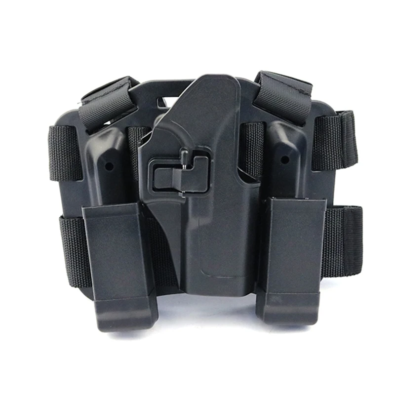 G17 black Открытый охотничий ремень безопасности Регулируемый Быстрый Чехол для ног пистолет ремень сумка для M92 1911 USP G17 - Цвет: G17 black
