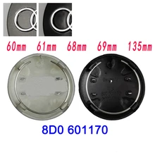 4pcs 60mm 61mm 68/69mm135mm Car Styling Wheel Center Cap Hub Cover Badge 4F0601165 For Audi A3 A4 A5 A6 A7 A8 S4 S6 Accessories