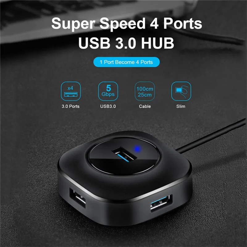 CARPRIE usb-хаб несколько 2,0/3,0 мульти-хаб расширитель 4 порта концентратор для ПК ноутбука