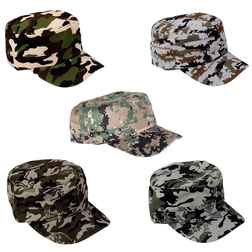 Mens Camo Cap Camouflage Army Combat Soldier Patrol Hat Baseball Cap